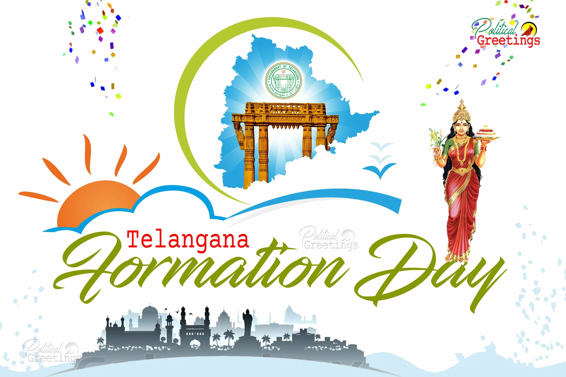 telangana formation day telugu wishes and greeting quotes